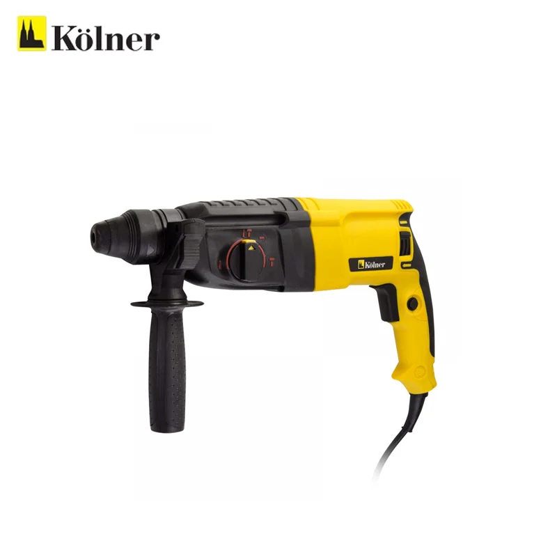 Перфоратор Kolner KRH 900C, 900 Вт, 3 режима, 800 об/мин, 3600 об/мин, 4,5 Дж, картридж SDS-plus, комплект насадок