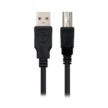 USB 2,0 A к USB B кабель NANOCABLE 10.01.0102-BK черный(1 м