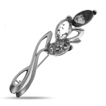 Брошь из серебра с янтарём и янтарём коньячным Янтарная лагуна 4LBR128