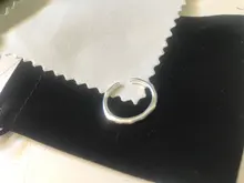 XIYANIKE de Plata de Ley 925 gran oferta geométrico Irregular anillo de moda de las mujeres bien suave minimalista ajustable anillo de la joyería