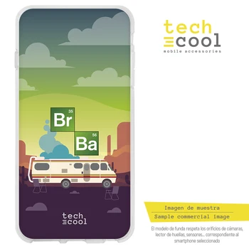 

FunnyTech®Case Silicone cover for ZTE Blade V10 Vita L Series Breaking Bad Caravan background