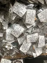 El amor los dientes colgante llavero Diente de vidrio cóncavo llavero de cristal de joyería de moda de cristal llavero joya de regalo