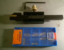 MGEHR1010 MGEHR1212 MGEHR1616 MGEHR2020 MGEHR2525, soporte de herramienta de ranurado externo, hoja de carburo, 10 Uds.