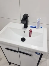 Tap Faucet Basin Sink Vanity Waterfall Cold-Mixer Orb/black Mount Crane Deck One-Handle