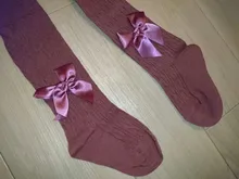 Medias con lazo para niñas, pantalones de algodón, de 1 a 10 años, 8 colores, para Otoño e Invierno