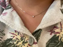 Louleur-collar con colgante de un solo circón para mujer, de Plata de Ley 925, Gargantilla de joyería de plata 925