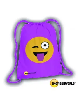 

BACKPACK STRING WITH EMOJI TONGUE/WINK