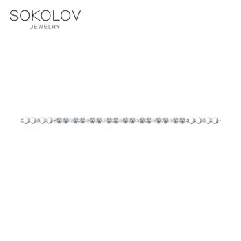 

SOKOLOV bracelet with cubic silver fashion jewelry 925 women's male
