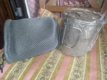 Lixada-taza de titanio para exteriores, vajilla para acampar, Picnic, taza de agua, café, té con tapa, 300/350/420/550/650/750ml