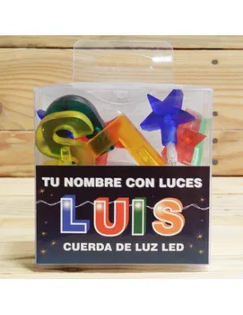 

ROPE LED LETTERS "LUIS"