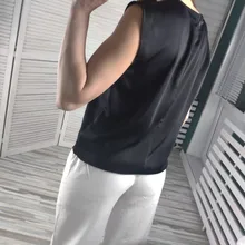 Blusa elegante de seda satinada para oficina, camisa básica de talla grande para mujer, color caqui, 2021