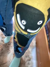 Pantalones vaqueros con estampado de dibujos animados para mujer, pantalón harén para niña, pantalón vaquero de cintura alta para mujer de talla grande