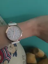 Relojes de cuarzo informales para mujer, con esfera esmerilada, analógico, de pulsera, banda de cuero, accesorios de vestir, para dama