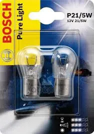 Комплект Ламп Накаливания Блистер 2шт P21/5w 12v 21/5w Bay15d Pure Light(Стандартные Характеристики) Bosch арт. 1987301016