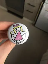 Wardrobe-Handle Ceramic NAIERDI Garden Kitchen Children Round Cartoon Single