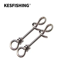  KESFISHING 30pcs Quick Lock Snap Fishing Connector Fishhook Lures Tackle Pesca Fishing Accessories Free shipping 