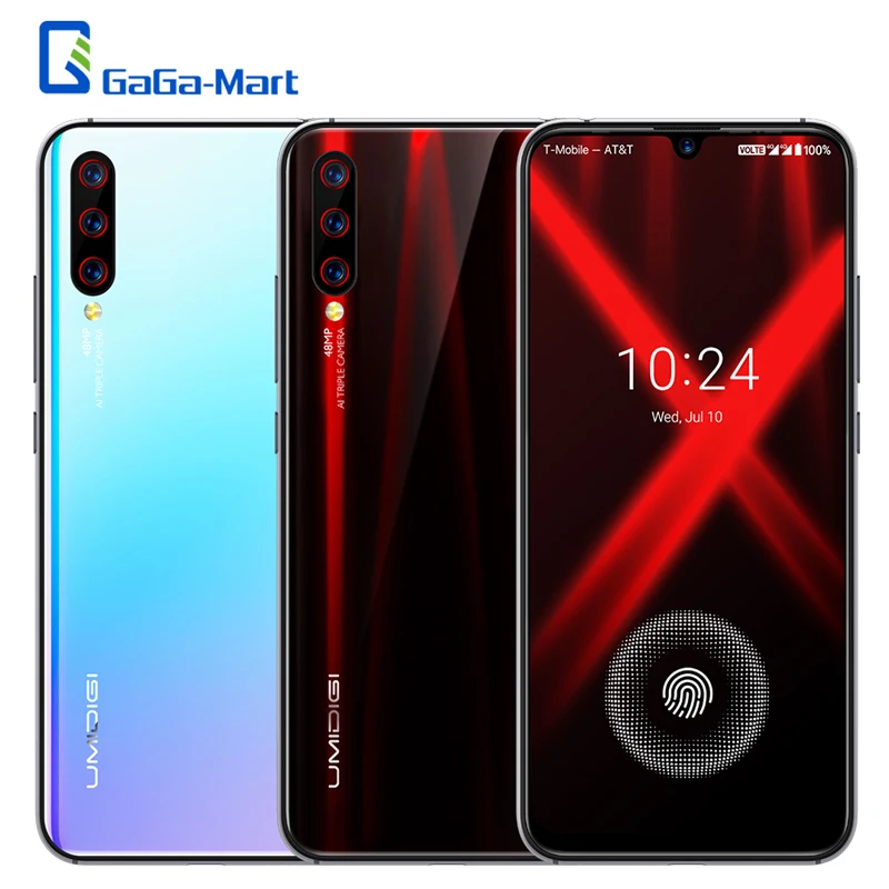 Глобальная версия смартфона UMIDIGI X 6 35 дюйма AMOLED 4G 128 ГБ Android 9 0 Helio P60 48 МП 4150 мАч