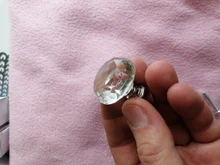 Wardrobe Handles Hardware Drawer Pull Cupboard Glass-Knobs Cabinet-Door Crystal Diamond-Shape