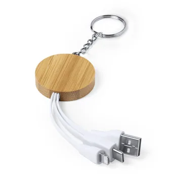 

Keyring with Micro USB Cable, USB-C and Lightning 146529
