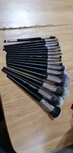 Sywinas brocha maquillaje set 15 piezas Kit de herramienta brochas de maquillaje de pelo sintético natural negro de alta calidad brochas maquillaje profesional