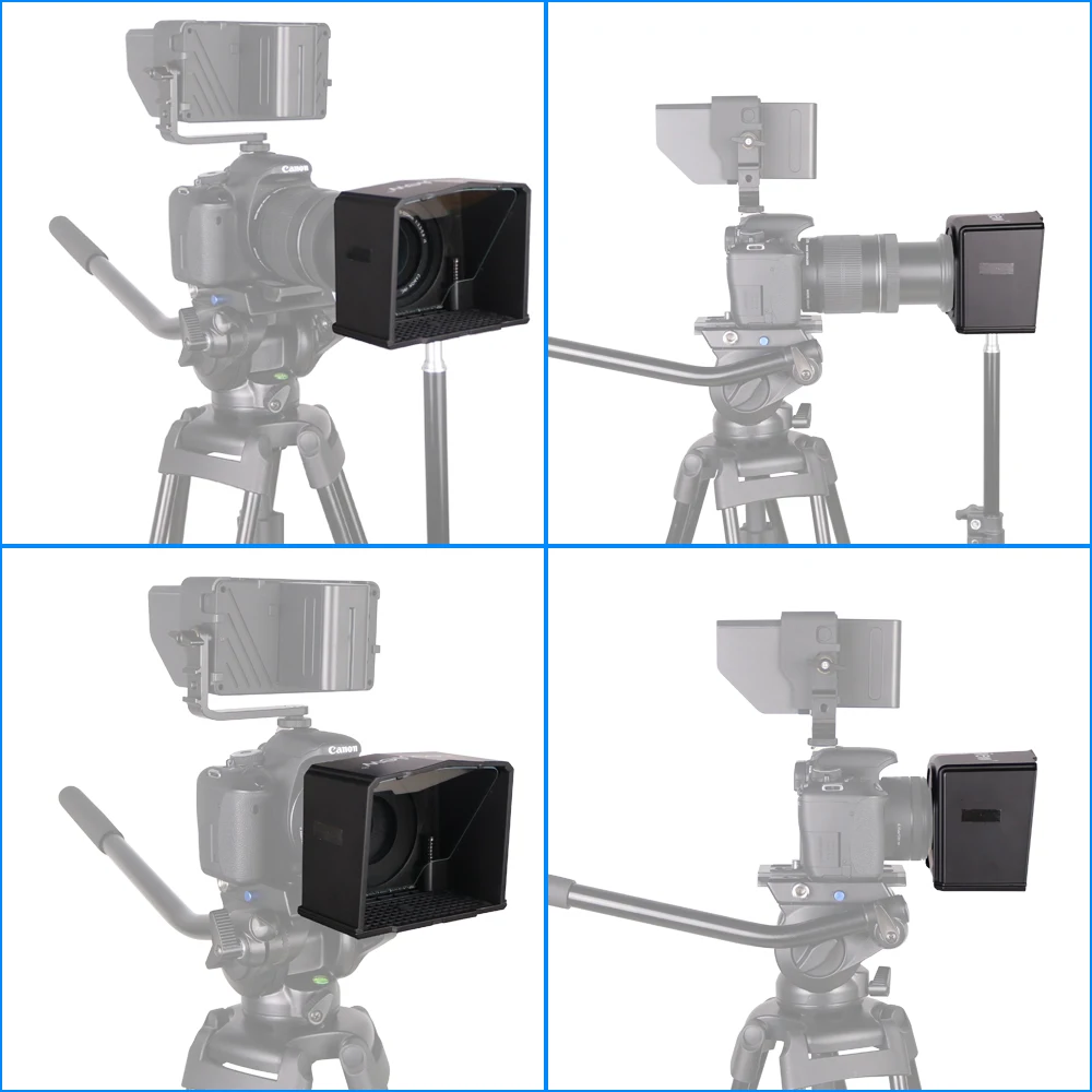  Bestview T1 Portable Smartphone Teleprompter r for Canon Nikon Sony Camera Photo Studio for DSLR&Sm