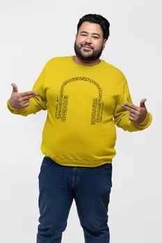 

Angemiel Wear Notalardan Earphone Yellow Men 'S Sweatshirt