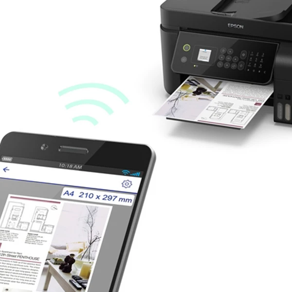 Многофункциональный принтер Epson Ecotank ET-4700 10 ppm WiFi Fax черный