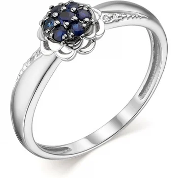 

Alcor ring with sapphires and diamonds in white gold