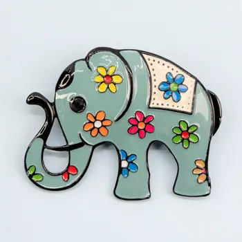 

Badge metal elephant in colors (53836)