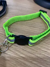 Collares de campanas para perros, hebillas de nailon ajustables, Collar reflectante de moda para mascotas, diseño de cabeza de gato, suministros para accesorios, 9 colores