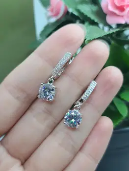 

Silver earrings with Clover rhodium plated 925 Italian