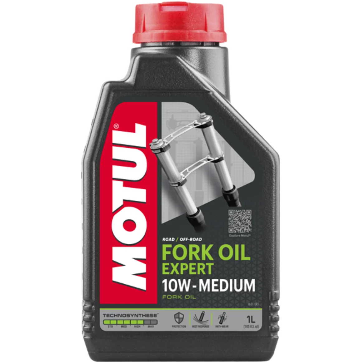 Motul 105930-Olio Fluido Idraulico Per Moto Forcella Telescopica Forcella Forcella Olio Esperto Medio 10W 1L