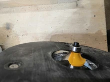 Broca con rodamiento para fresadora de madera, herramienta de carpintería de carburo de tungsteno, vástago de esquina redonda Sobre enrutador, 8mm, 1 Uds.