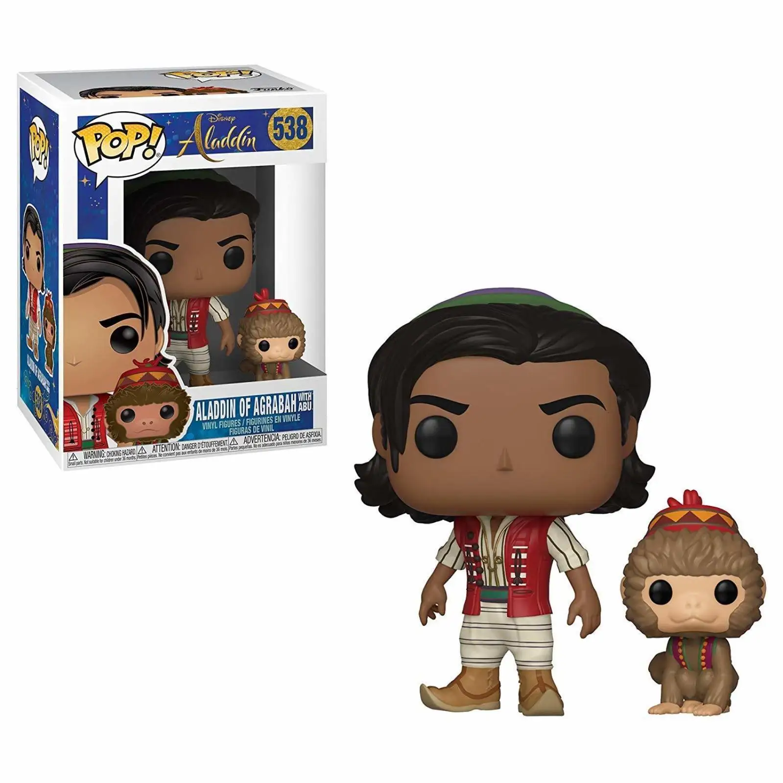 Фигурка Funko POP! Vinyl: Disney: Aladdin (Live): w/Abu 37022 | Игрушки и хобби