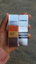 LANBENA-suero facial con vitamina C, ácido hialurónico, acné hidratante de blanqueamiento, para el cuidado de la piel tratamiento reparador, suero para arrugas antienvejecimiento