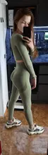Conjunto deportivo sin costuras para mujer, Top de manga larga para gimnasio, Leggings de Control del vientre de cintura alta, ropa sin costuras, traje deportivo Sexy para chicas