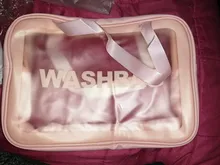 Neceser de viaje para mujer, bolsa de maquillaje portátil de gran capacidad, transparente, resistente al agua, con letras, caja de almacenamiento para el cuidado de la piel