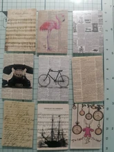 Señor papel 100 unids/caja Vintage Story Kraft papel recortes/fabricación de tarjetas/proyecto de diario DIY diario decoración tarjetas LOMO