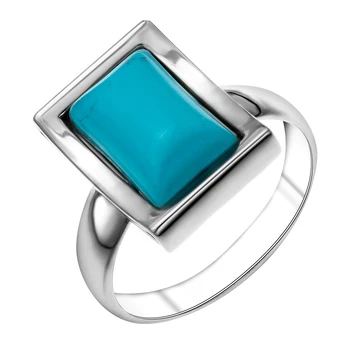 

Ring made of silver with turquoise Sint.