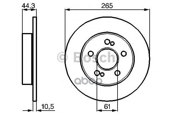 Тормозной Диск Задний Bosch арт. 0986478758