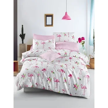 

The Fabric Flamingo Double Duvet Cover Set