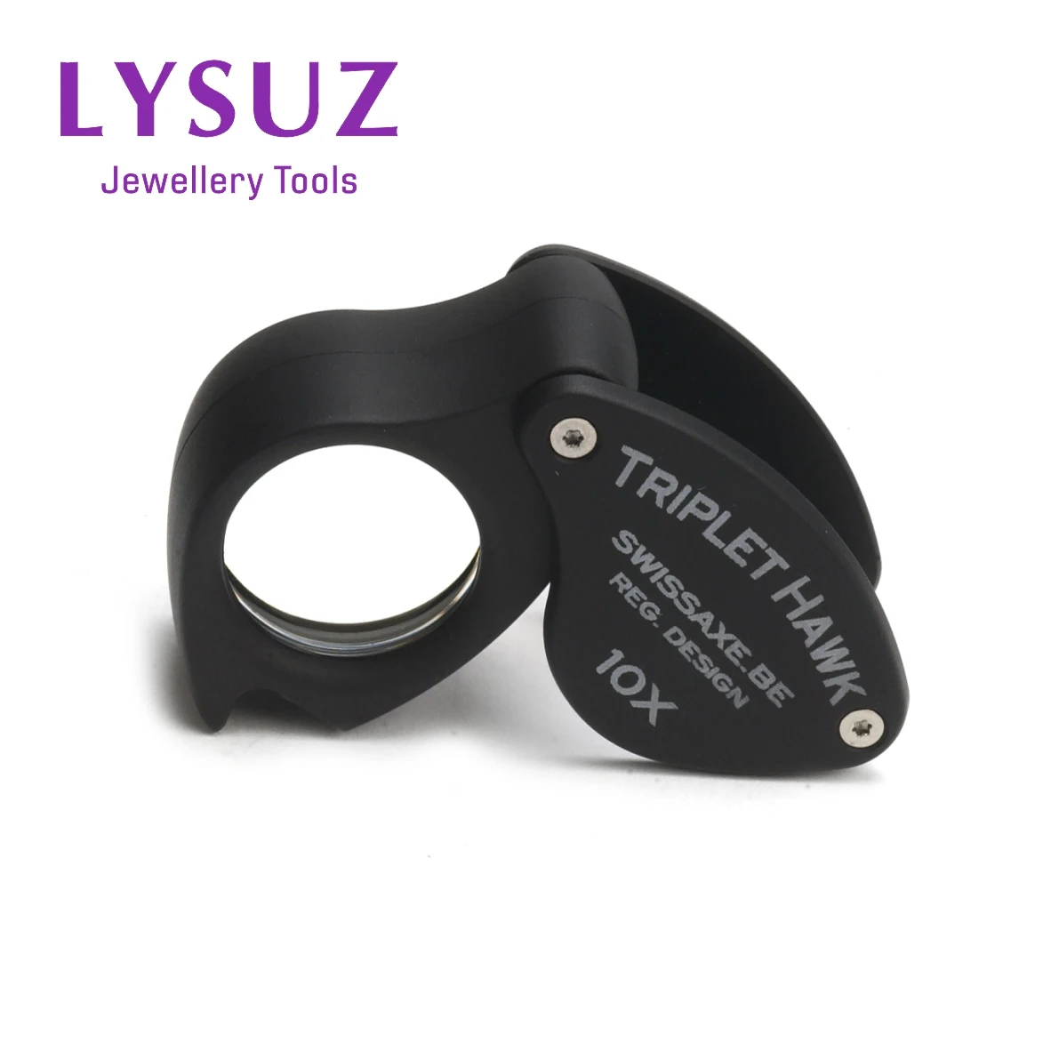 Hexagon 20.5mm Diameter 10x Loupe Triplet Gemstone Magnifier