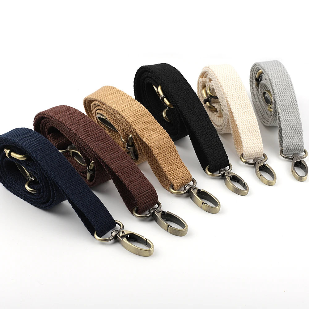 Width 2cm Canvas Bag Strap Adjustable Shoulder Bag Strap Nylon Crossbody Strap Women Bag Belt Accessories