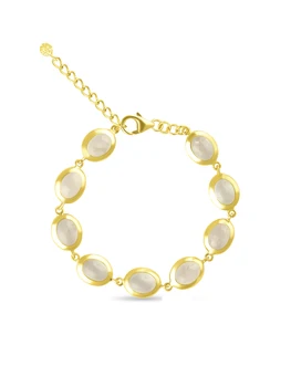 

Silver Bracelet with semi precious stones from the Spanish brand Magia de Gama Barcelonа 925 sterling silver