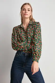 

Trendyol Flower Pattern Shirt TWOAW20GO0410