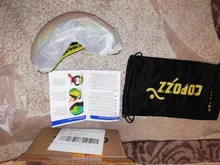 COPOZZ-Gafas de esquí profesionales para hombre y mujer, lentes de doble capa antiniebla, UV400, esquí grande, Snowboard, gafas de nieve