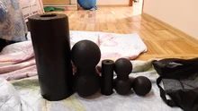 3/5 Uds Yoga de rodillos de masaje y pelota para hacer ejercicio juego de rodillo de espuma para el dolor de espalda auto-miofascial tratamiento Pilates músculo de ejercicios