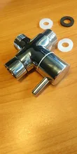Diverter-Valve Shower-Tee-Adapter Bathroom-Accessories Water-Separator 3-Way Brass Adjustable