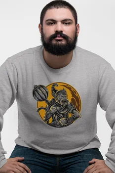 

Angemiel Wear Month Fighter Monkey Gray Men 'S Sweatshirt
