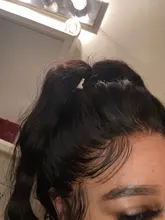 Meetu recto mechones con Frontal HD Frontal de encaje y mechones malayo hueso recto extensiones de cabello humano mechones con cierre Frontal